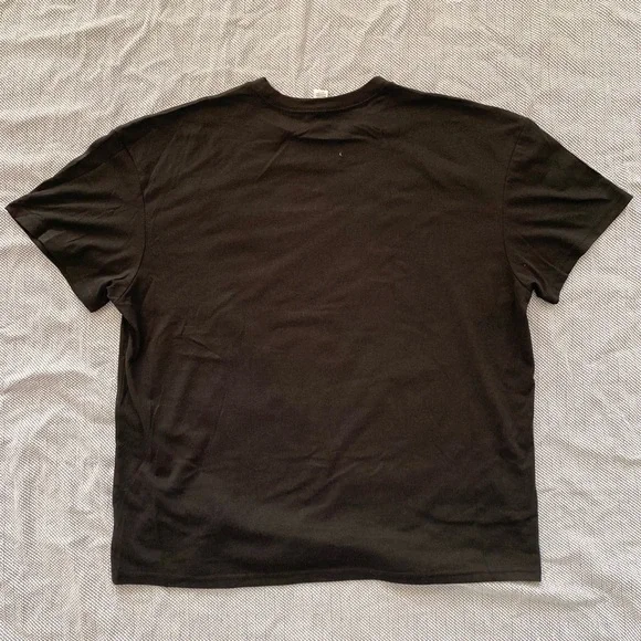 Pink Roses Black Graphic T-Shirt - Picture 2 of 6